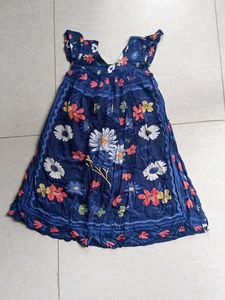 Blue Floral Summer Dress