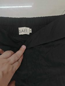 Black cotton shorts. waist 26 to 28
