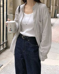 Korean Pintrest Cute Baggy Grey Shirt
