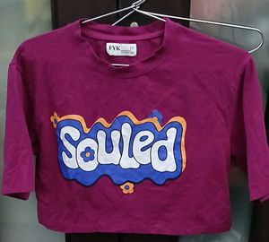 FYK Souled Graphic Crop Top