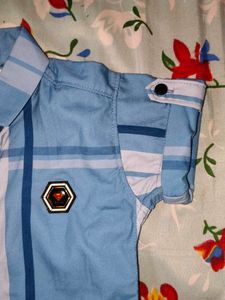 Blue Plaid Boys Shirt