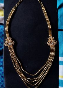 Elegant Gold-tone Multi-Strand Necklace