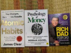 Atomic Habits, Psy of Money, Rich Dad Poor Dd