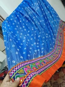 Floral Print &amp; bandhni ghagra