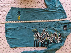 Graphic Print Long Sleeve Shirt