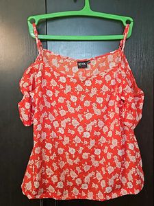 Orangish Red Top