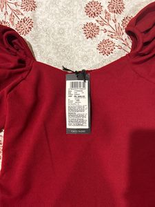 Maroon Red Top -party Wear