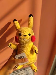 Crocheted Pikachu Plushie