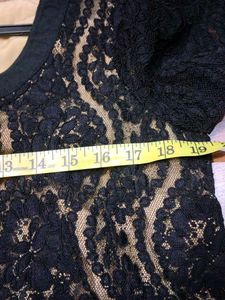 Elegant Black Lace Dress/kurti