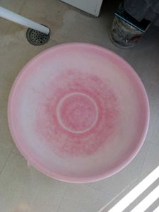 Vintage Pink Plastic Basin larg size tube
