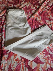 Wills Classic White Straight Leg Trousers