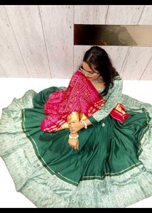 Stunning Teal &amp; Pink Lehenga Choli