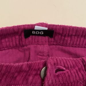 BDG Purple Corduroy Mini Skirt