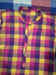 Vibrant Checked Kurta