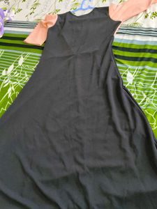 Elegant Color Block Maxi Dress