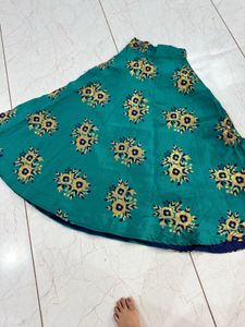 Teal Ethnic Skirt