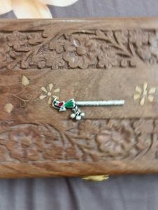 real 4.5g silver bansuri