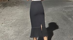Chic Black Maxi Skirt