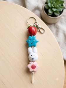 Cute Fruit, Star, Bunny Keychain