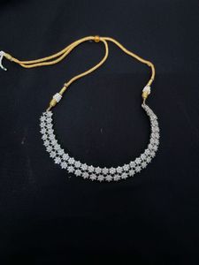 Sparkling Silver Tone Necklace