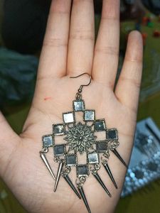 Bohemian Mirror &amp; Spike Choker Necklace