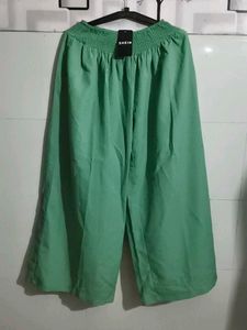 Green Wide Leg Pants
