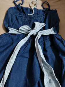 Cute Blue Denim Summer Dress