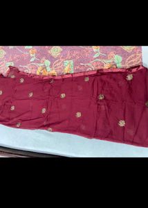 Maroon garara suit