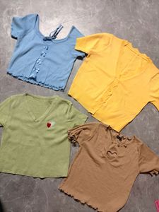 Bundle of 4 Cute korean Tops