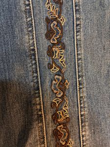 Y2K ⭐️ Embellished Flared embroidered Jeans