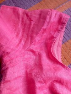 Pink Striped Cotton Blouse