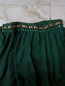 Embellished Emerald Green Blouse