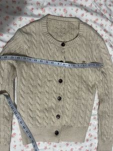 Cable Knit Button-Up Cardigan