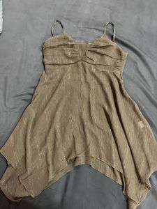 Sparkly Asymmetrical Hem Dress