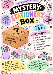 Stationary mystery box School Supplies Lot