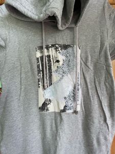 Casual Grey Hoodie Dress