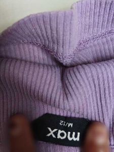 Ribbed Purple T-Shirt