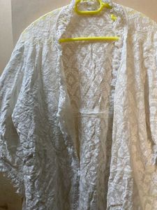 Off-White Sheer Cotton Jacket – Never Worn