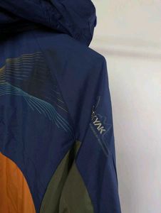 Men's Blue &amp; Orange Zip-Up Black Yak Jacket