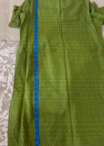 Green Printed Kurta