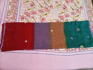 Daily wear,Multi colour saree with blouse ♥️💚💛