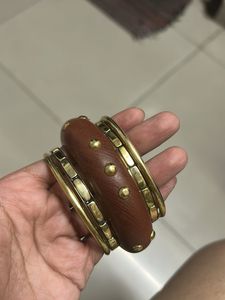 Stack Brown & Gold Bangle Set