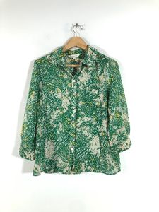 Green Printed Shirt