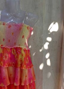 Bohemian Tiered Floral Mini Dress