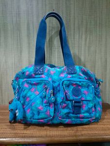 Kipling blue pattern bag
