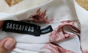 Sassafras Floral Ruffle Blouse
