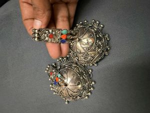 bracelet and earrings