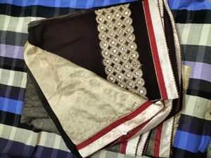 Elegant Embroidered Saree