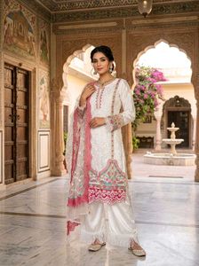 Elegant White Kurta Set with Dupatta
