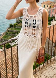 Boho Crochet Fringe Tank Top